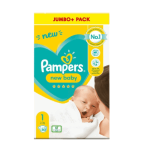 Pampers New Baby Diapers (80 pcs) – Soft & Gentle Care for Newborns